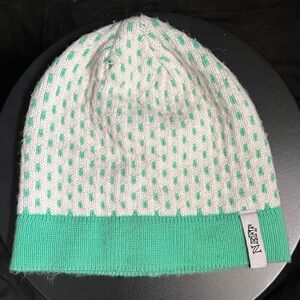 Neff Kids' Mint and White Polka Dot Beanie